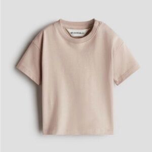 H&M Loose-Fit Prima Cotton T-Shirt in Light Dusty Pink